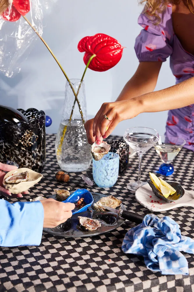 Ποτήρι Messy 30 cl (σετ των 2), Μπλε Byon