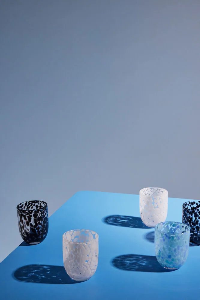 Ποτήρι Messy 30 cl (σετ των 2), Μπλε Byon