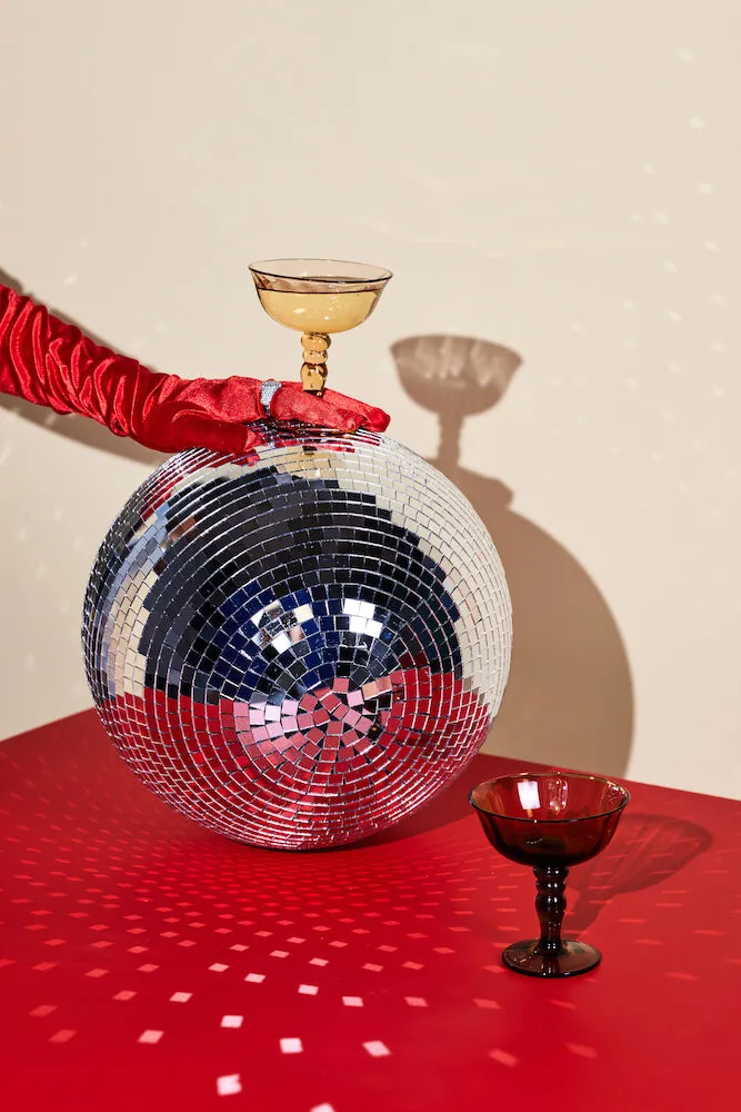 Opacity ιταλικό ποτήρι σαμπάνιας 15 cl σετ των 2 τεμαχίων, Καφέ Byon