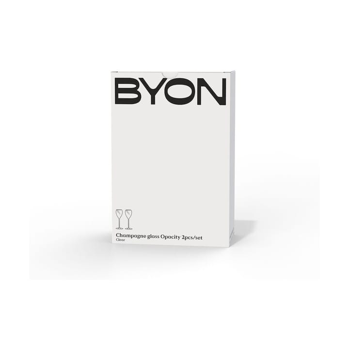 Ποτήρια σαμπάνιας Opacity 16 cl σετ 2 τεμαχίων, Διάφανο Byon
