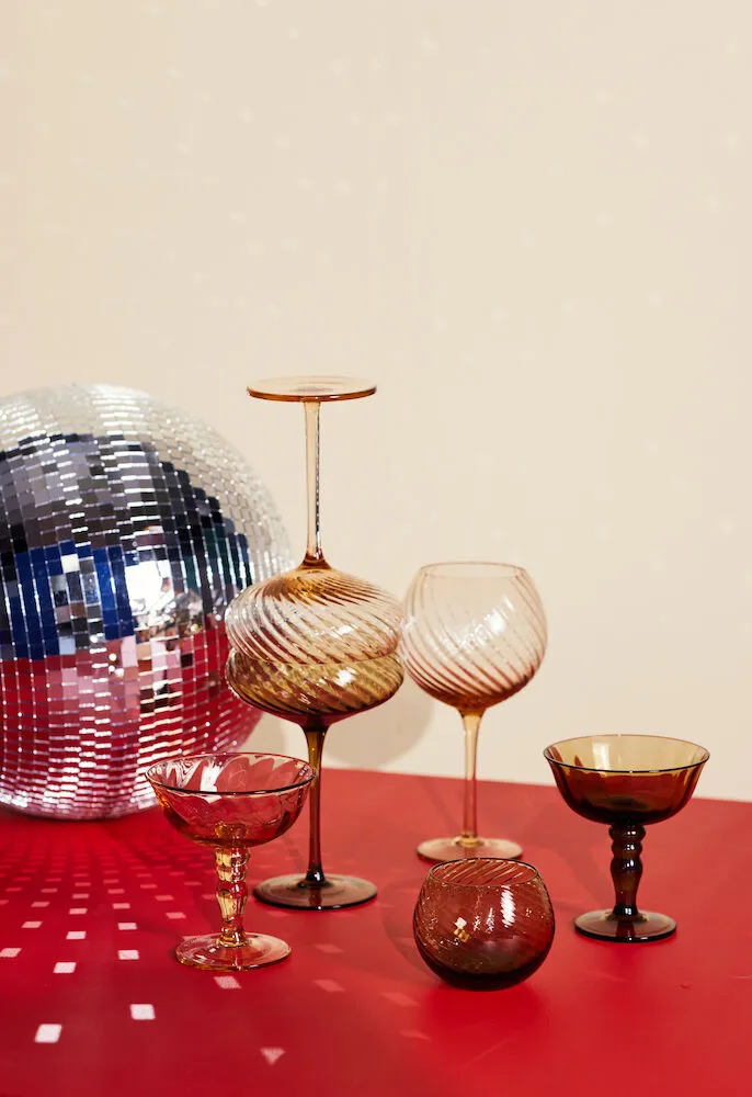 Ποτήρια Opacity 22 cl σετ 2 τεμαχίων, Καφέ Byon