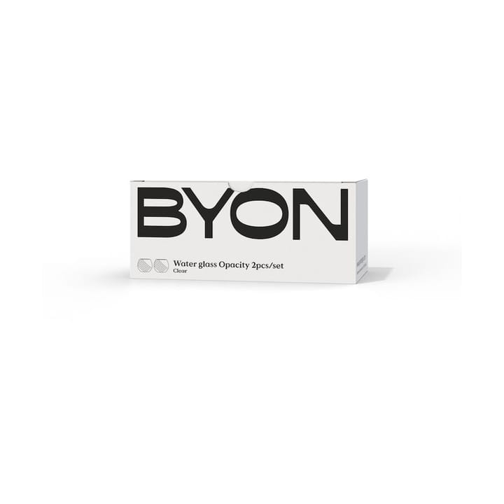 Π�οτήρια Opacity 22 cl σετ 2 τεμαχίων, Διάφανο Byon
