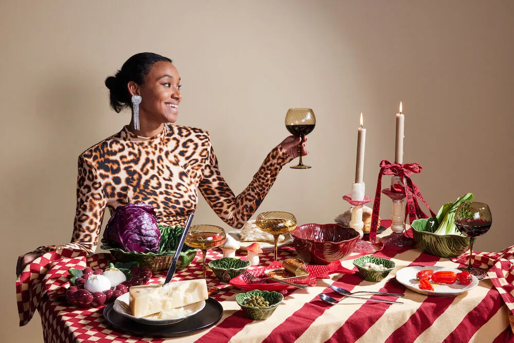 Ποτήρι κρασιού Opacity 47 cl 2-pack, Καφέ Byon