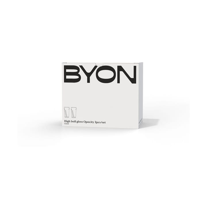 Opacity ποτήρι high ball 43 cl σετ των 2 τεμαχίων, Διάφανο Byon