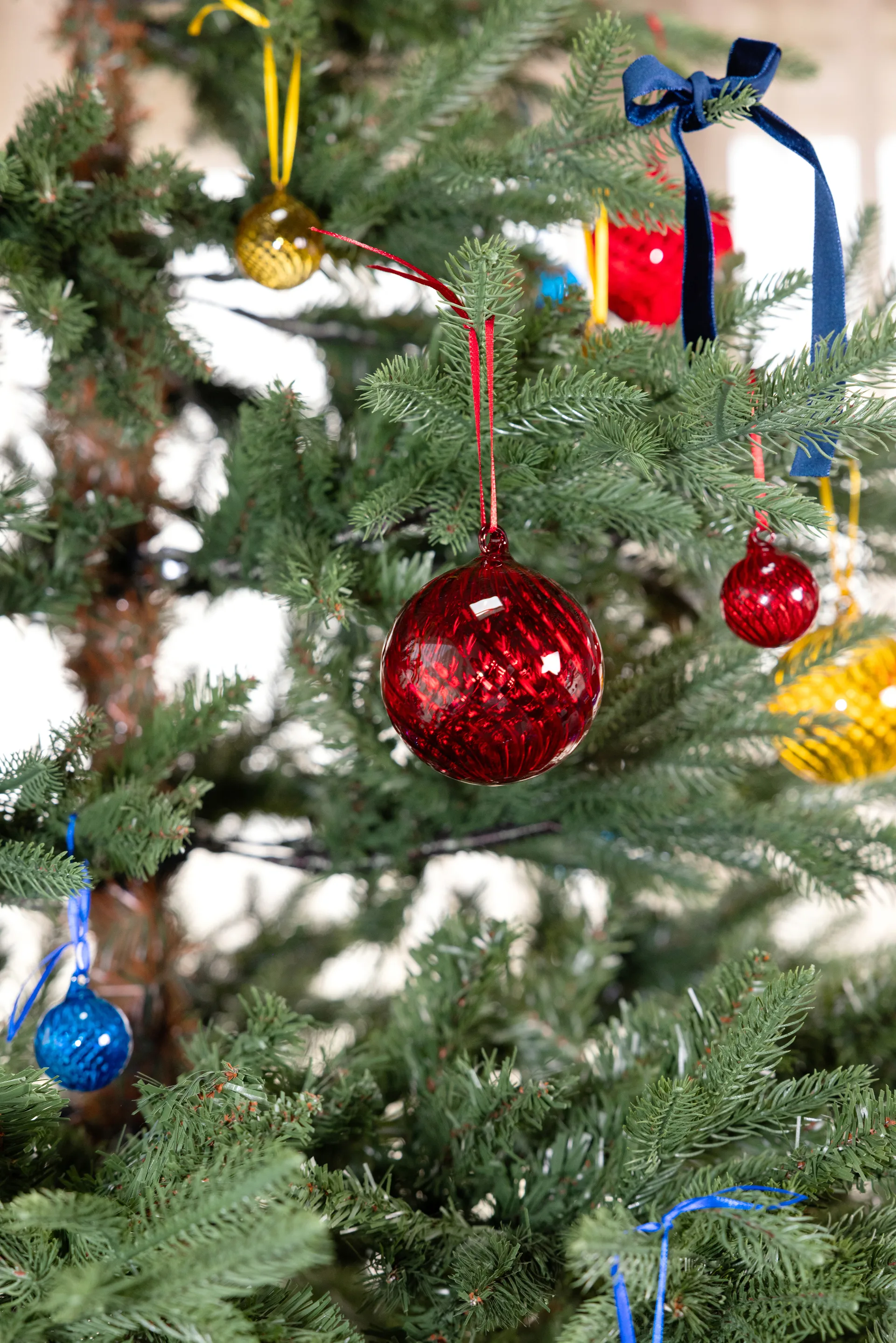 Opacity χριστουγεννιάτικη μπάλα M Ø8 εκ. 2-pack, Κόκκινο Byon