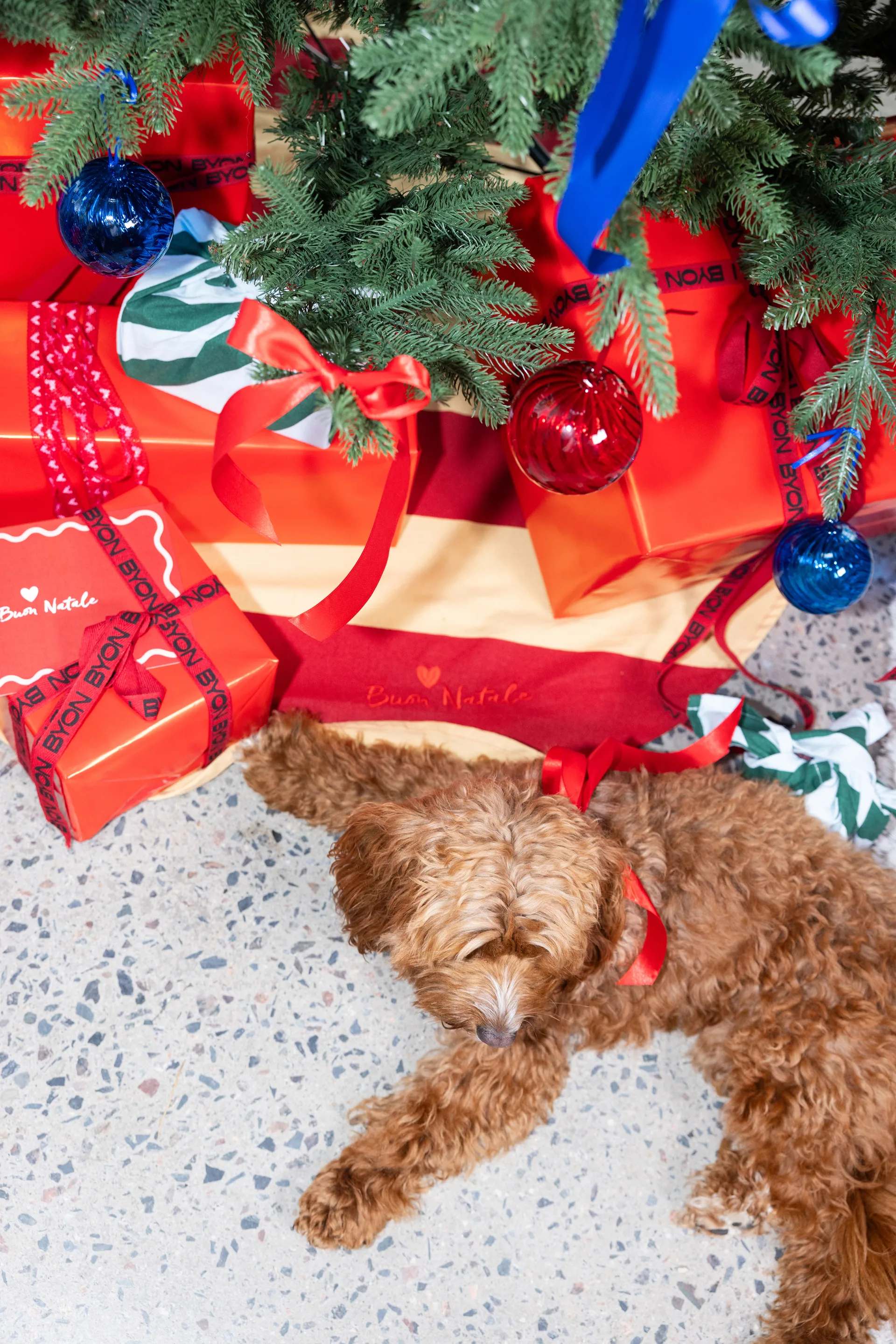 Opacity χριστουγεννιάτικη μπάλα M Ø8 εκ. 2-pack, Κόκκινο Byon