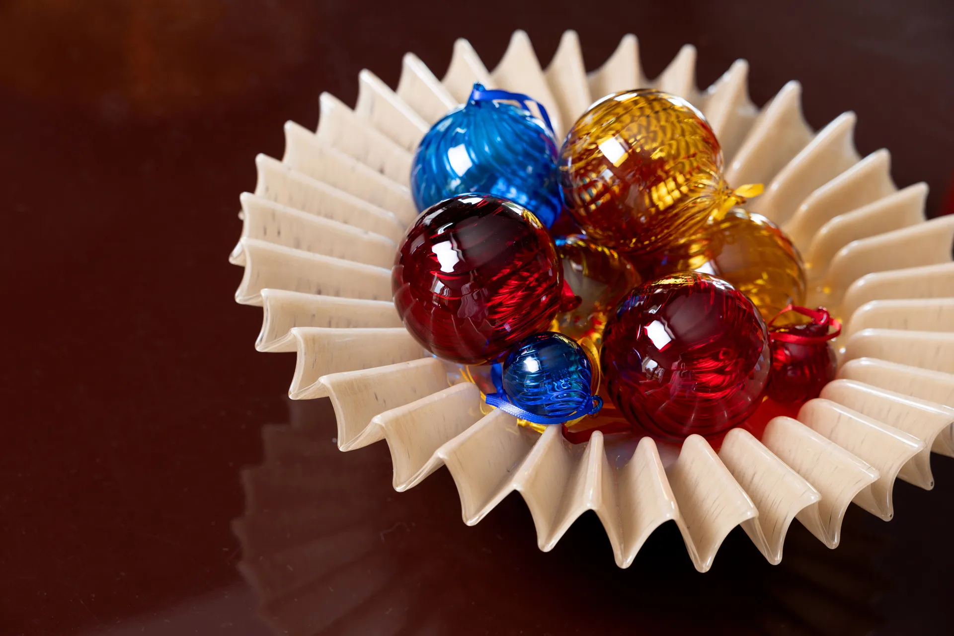 Opacity χριστουγεννιάτικη μπάλα M Ø8 εκ. 2-pack, Κίτρινο Byon