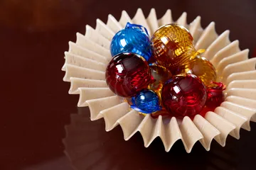 Opacity χριστουγεννιάτικη μπάλα XS Ø4 εκ. 4-pack - Μπλε - Byon