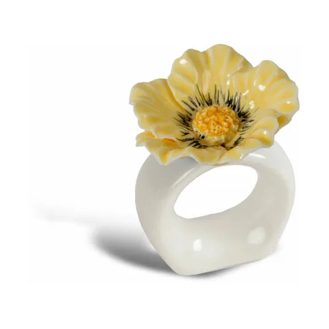 Poppy σετ δαχτυλίδια για χαρτοπετσέτες 2 τεμαχίων, Μπεζ Byon