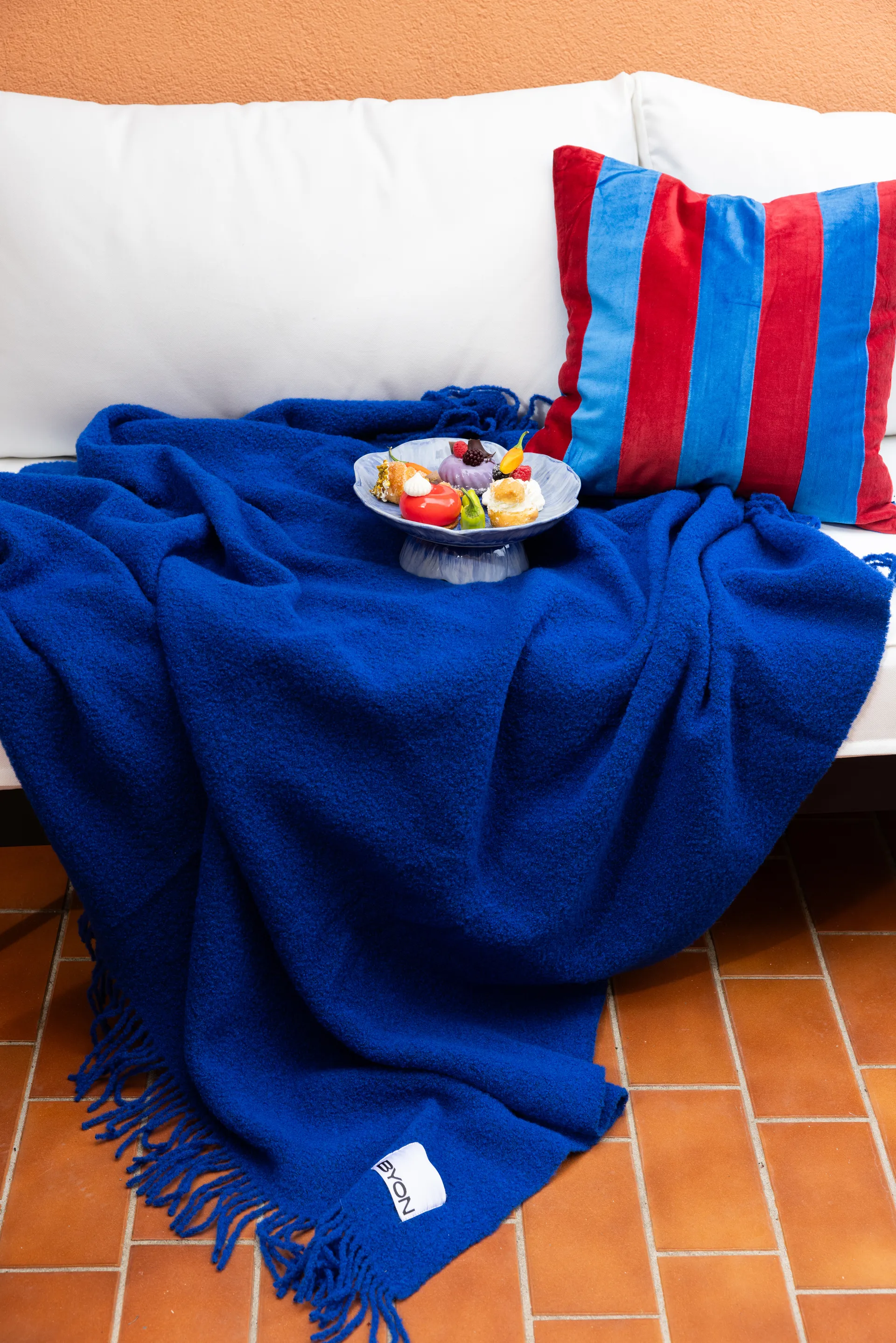 Poppy πιατέλα Ø26 εκ., Μπλε Byon