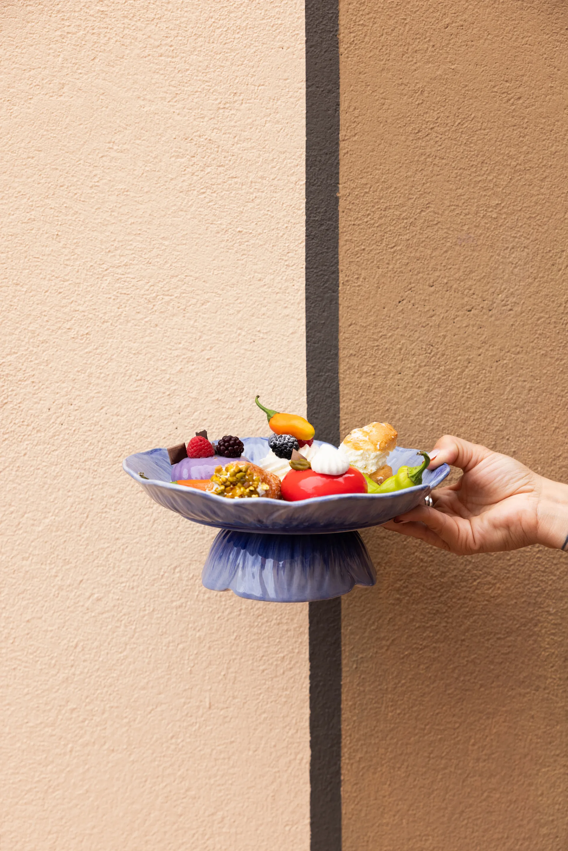 Poppy πιατέλα Ø26 εκ., Μπλε Byon