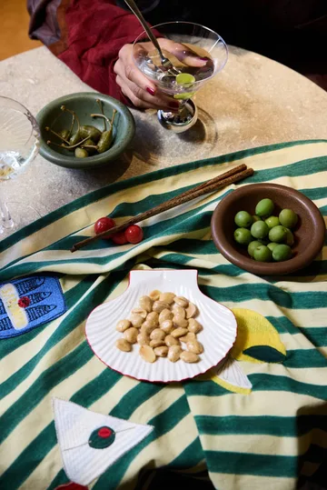 Porto ξυλάκια φαγητού με βάση, σετ 2 τεμαχίων - Κόκκινο - Byon