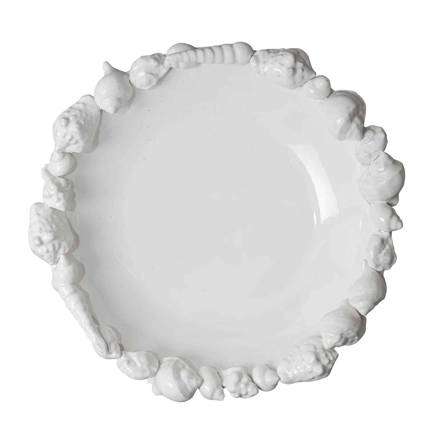 Shell πιατάκι 38 cm, λευκό Byon