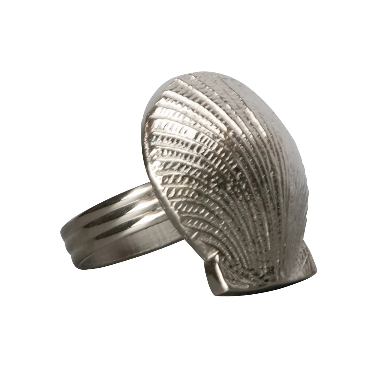 Shell δακτυλίδι πετσέτας, Ασημί Byon