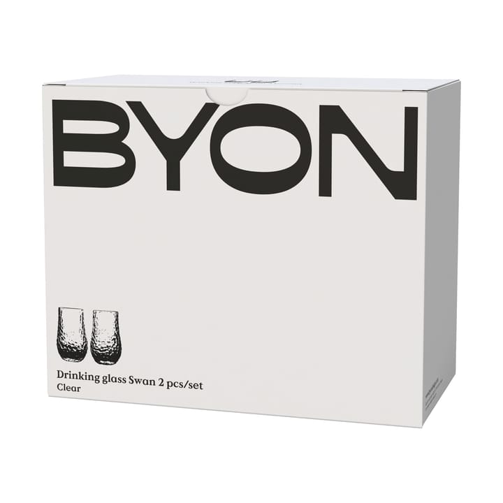 Swan ποτήρια νερού 2τεμ, Διάφανο Byon