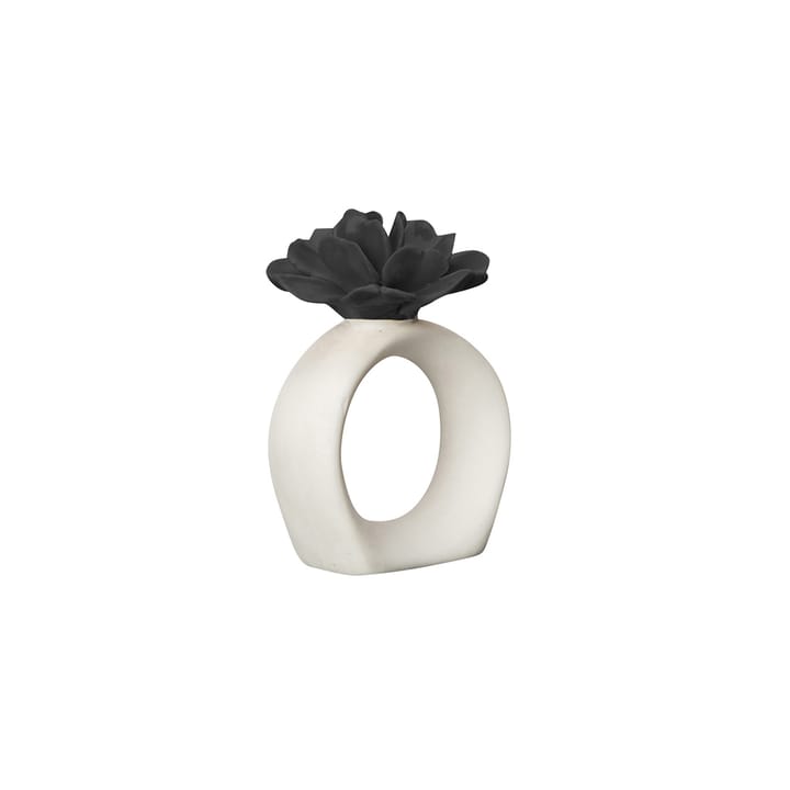 Water Lily δαχτυλίδι πετσέτα�ς - λευκό-μαύρο - Byon