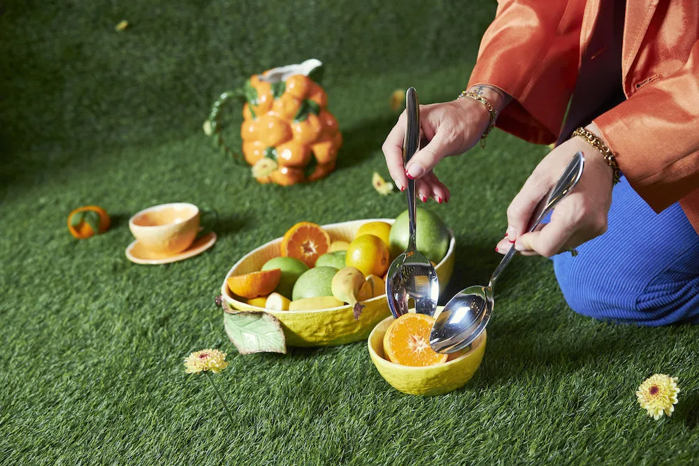 Waverly μαχαιροπίρουνα σαλάτας 2 τεμάχια, Ανοξείδωτο ατσάλι Byon