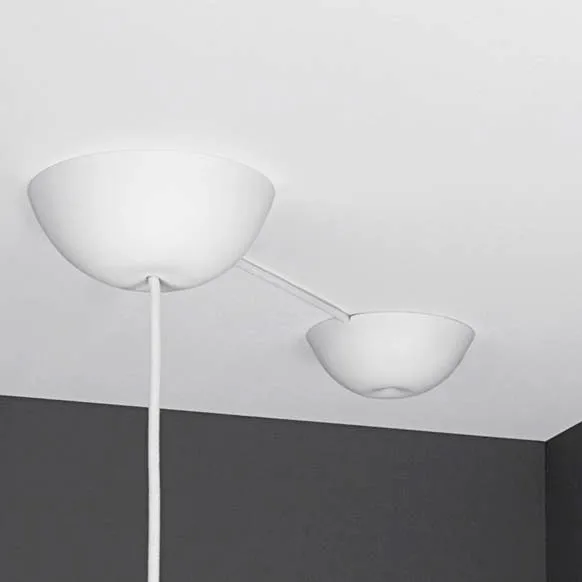 CableCup Hide ροζέτα οροφής, λευκό CableCup