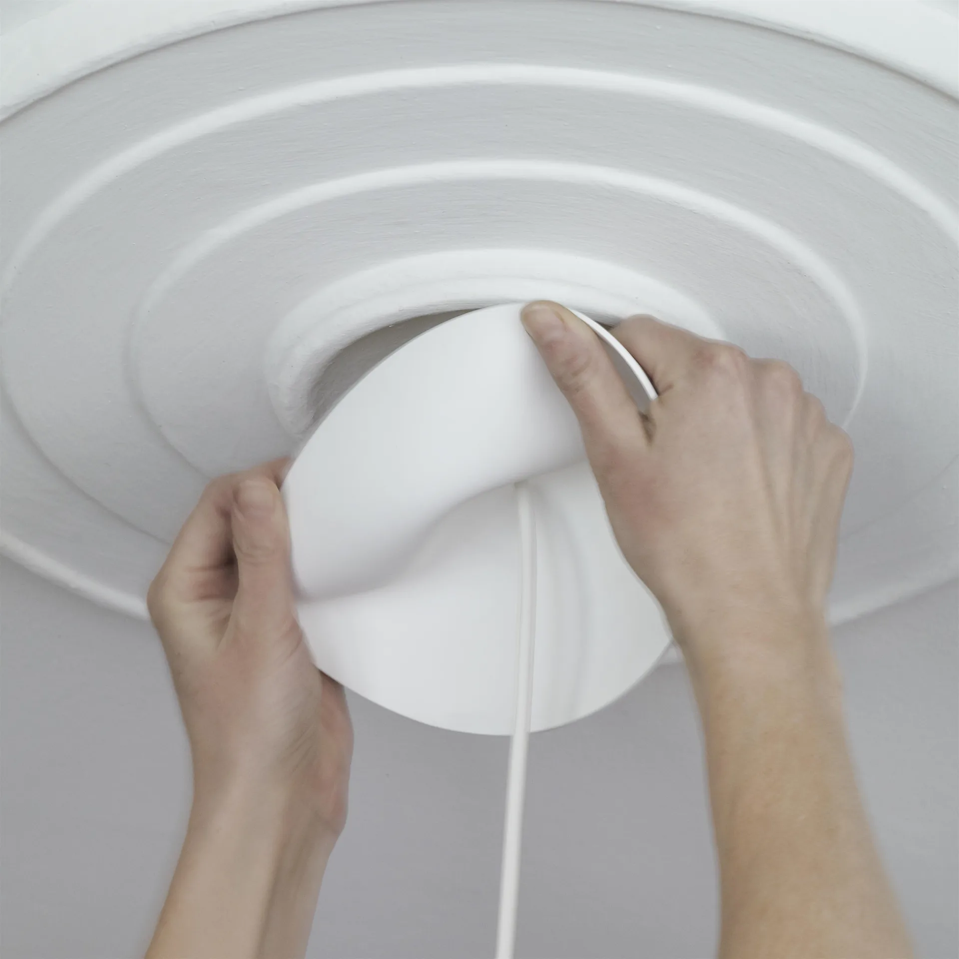 CableCup mini ροζέτα οροφής, μαύρο CableCup