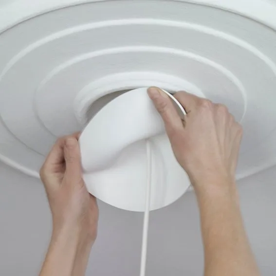 CableCup ροζέτα οροφής, μαύρο CableCup