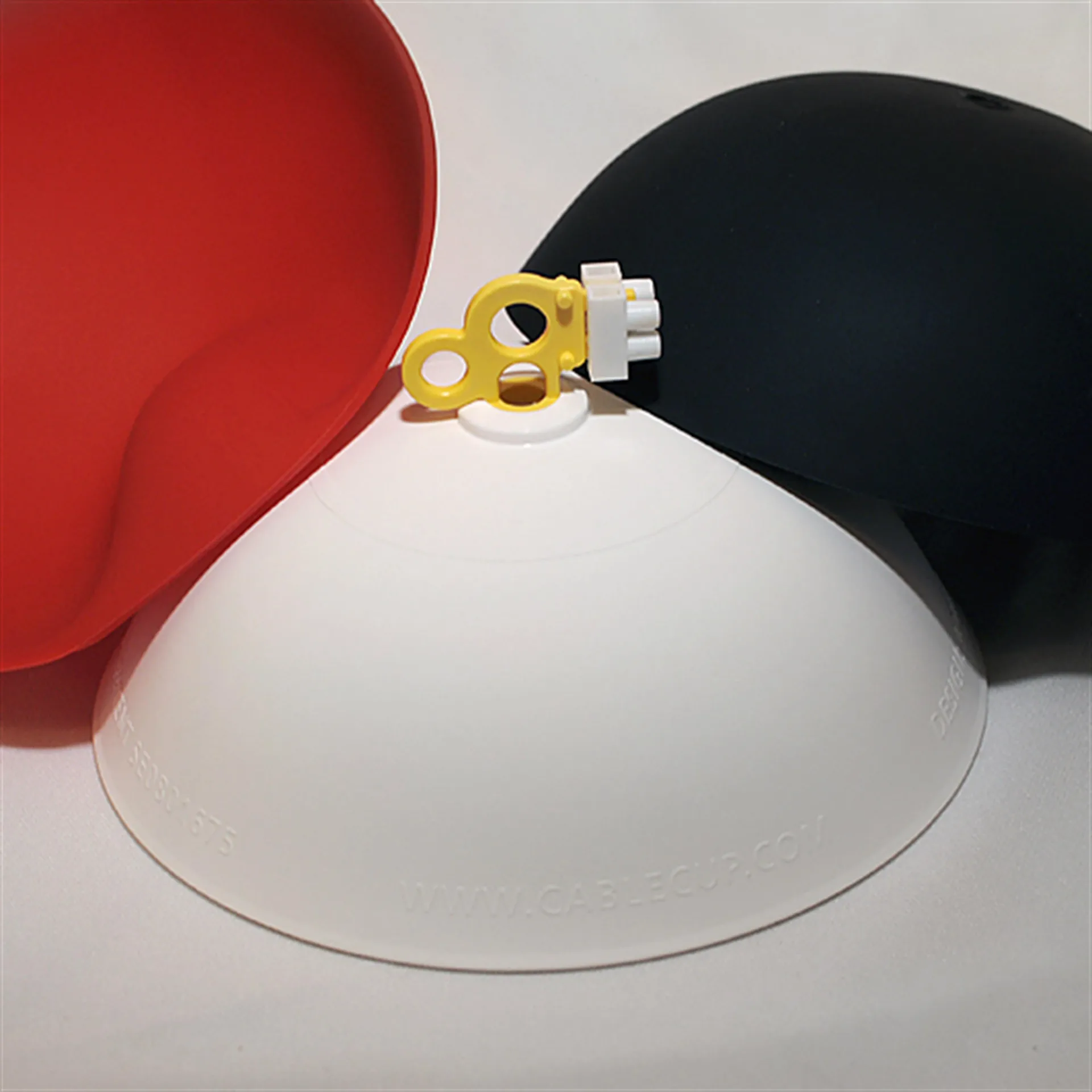 CableCup ροζέτα οροφής, μαύρο CableCup