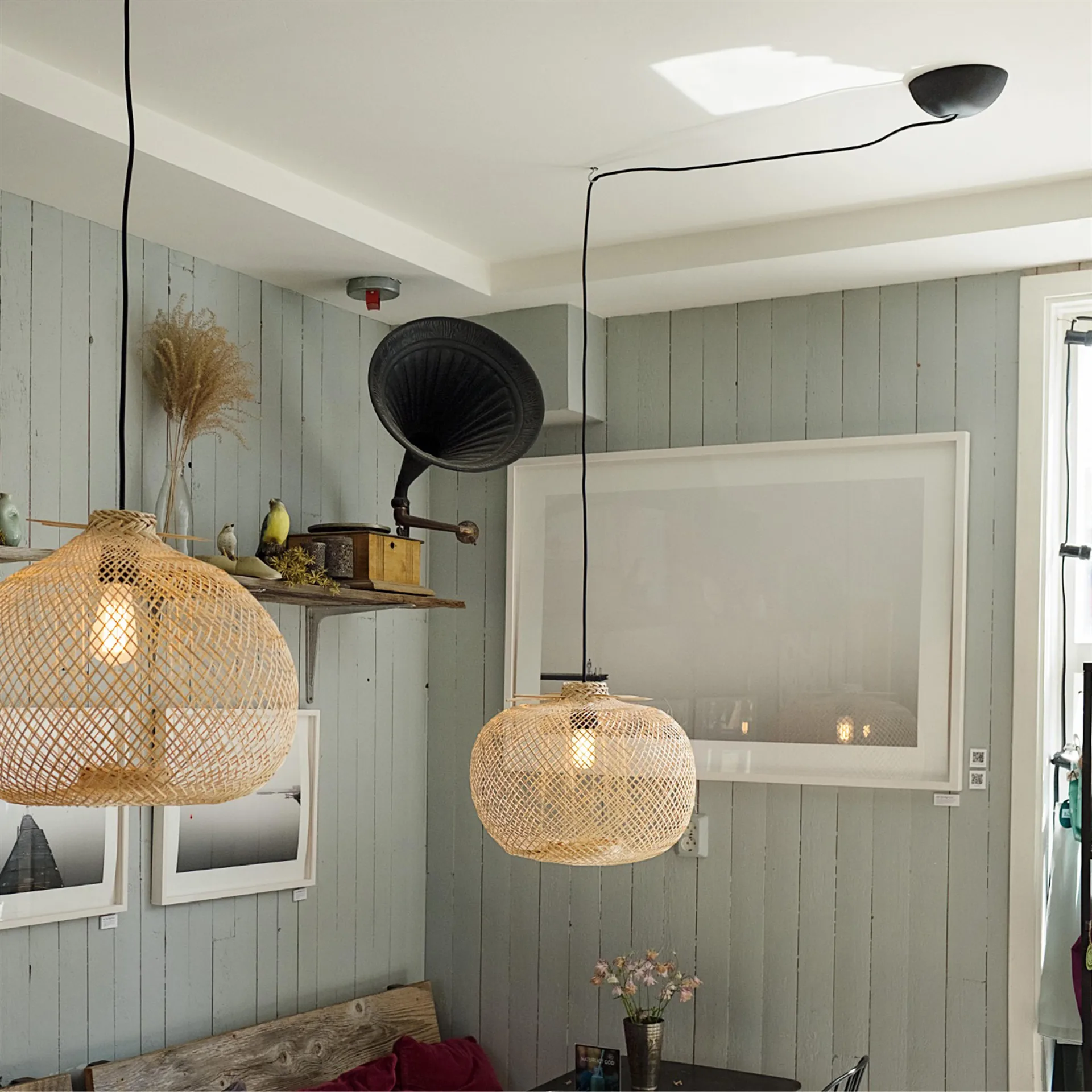 CableCup ροζέτα οροφής, μαύρο CableCup