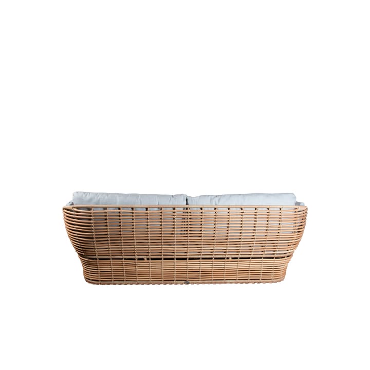 Καναπές Basket 2-θέσιος, Φυσικά, μπεζ μαξιλάρια Cane-line