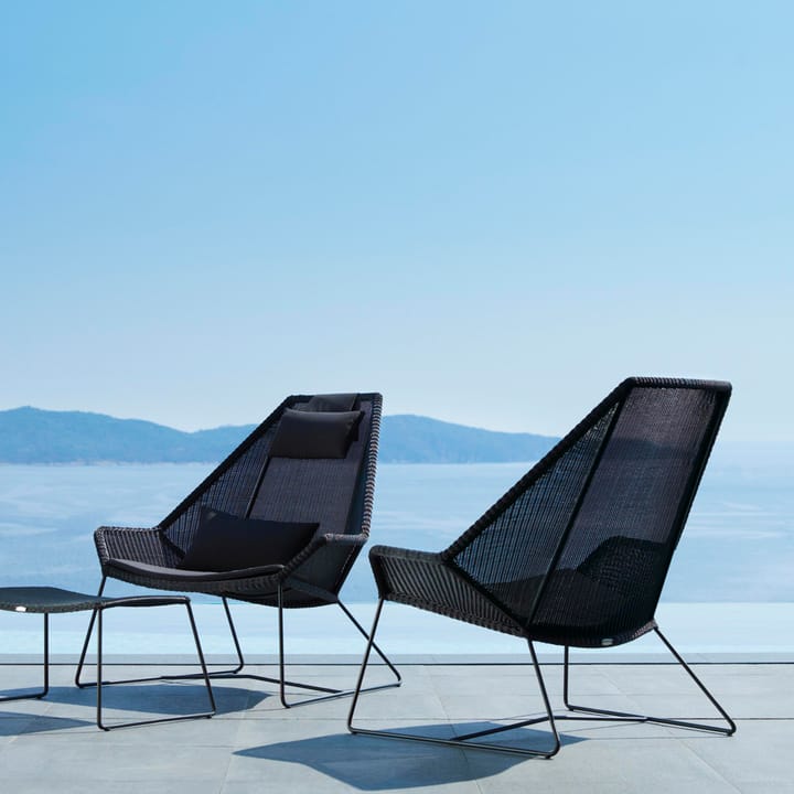 Breeze lounge πολυθρόνα ψηλή πλάτη weave, Λευκό γκρι Cane-line
