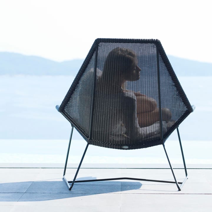 Breeze lounge πολυθρόνα ψηλή πλάτη weave, Λευκό γκρι Cane-line