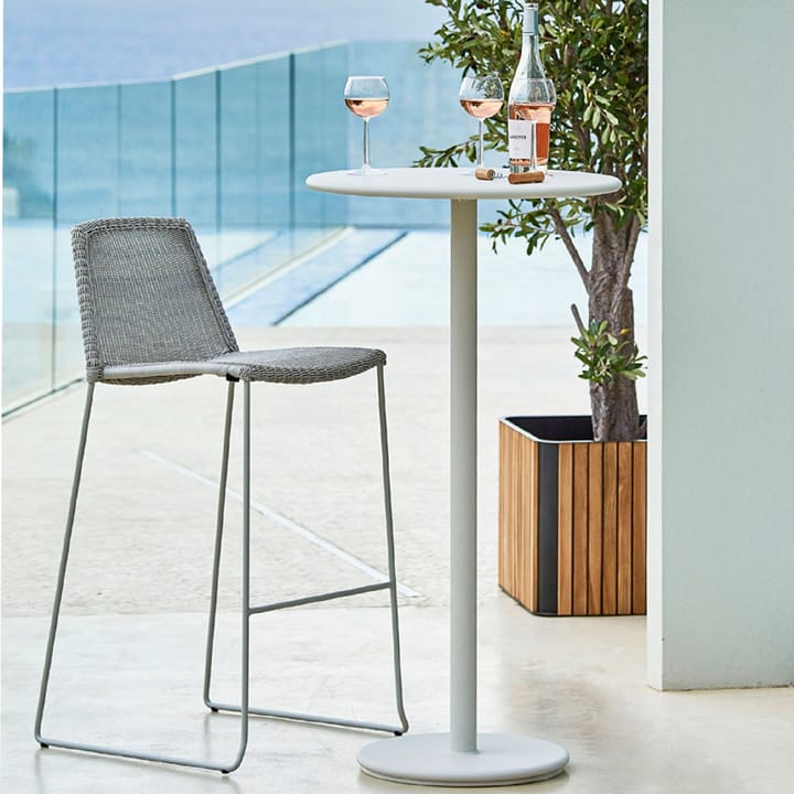 Σκαμπό μπαρ Breeze, Λευκό γκρι Cane-line