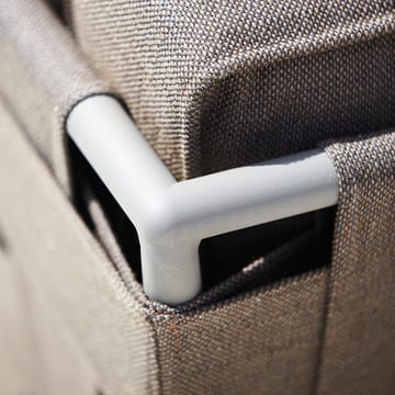 Κωνικός μονάδα καναπές - Cane-Line airtouch γκρι, δεξιός, συμπεριλαμβανομένων των μαξιλαριών - Cane-line
