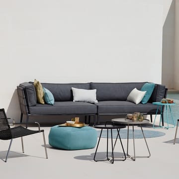 Κωνικός μονάδα καναπές - Cane-Line airtouch γκρι, δεξιός, συμπεριλαμβανομένων των μαξιλαριών - Cane-line