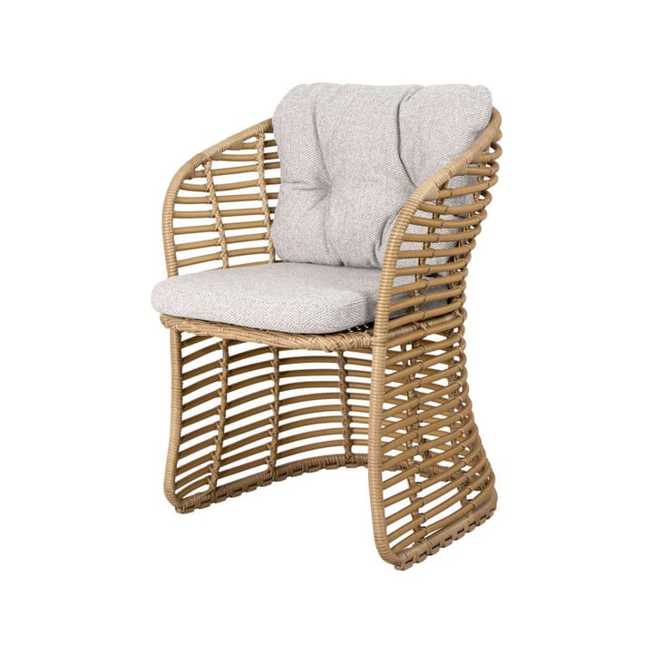 Καλαθοειδής καρέκλα με μαξιλάρι - Cane-Line ύφανση ανοιχτό γκρι - Cane-line