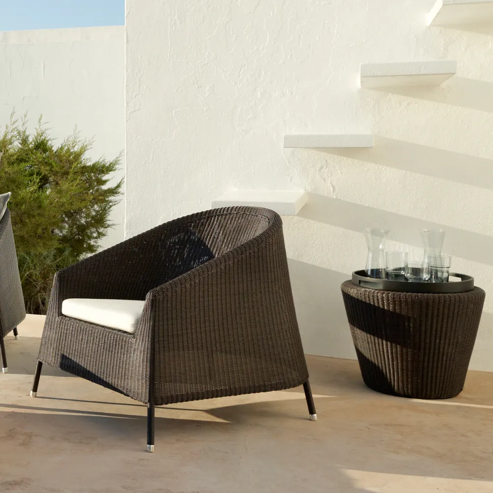 Πιάτο Club, Μαύρο, τετράγωνο Cane-line