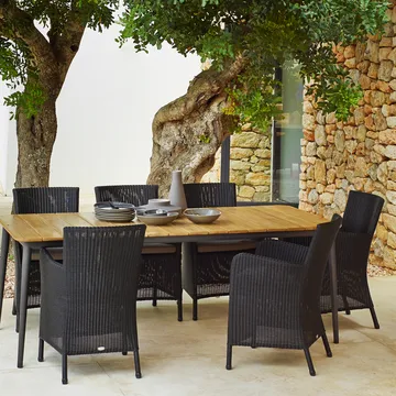 Τραπέζι φαγητού Core από τεάκ 160x90x74 εκ. - Καφέ βάση - Cane-line