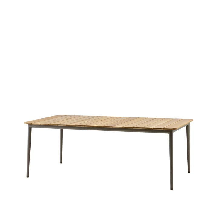Τραπέζι Core από τικ 210x100x74 εκ. - Γκριζοκαφέ τρίποδο - Cane-line