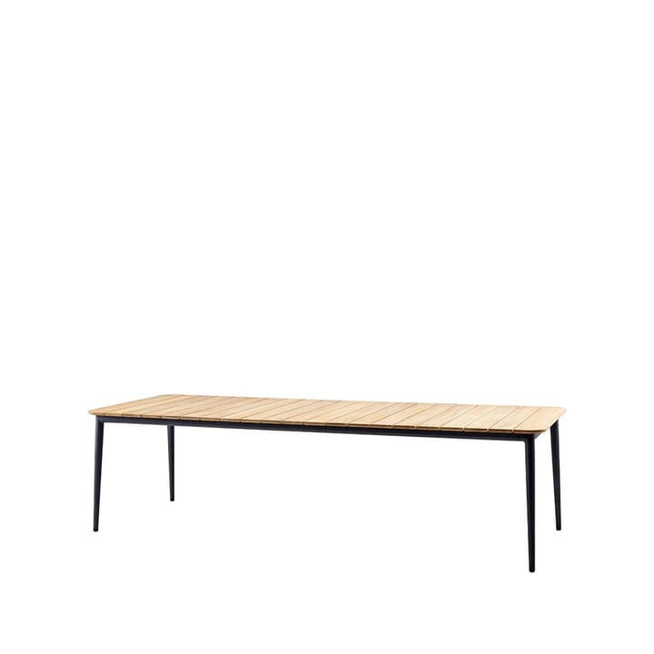 Core τραπέζι φαγητού από τικ 274x100x74 εκ., Λάβα γκρι στατίβ Cane-line
