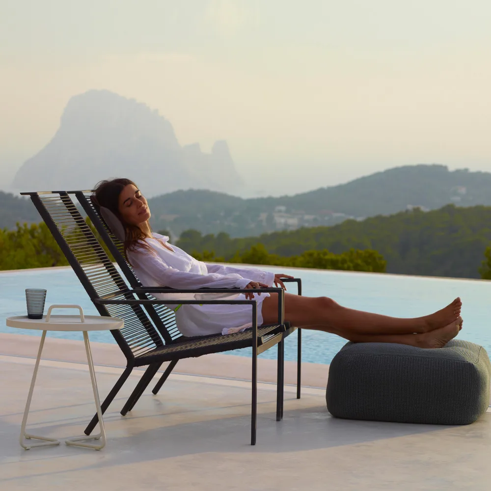 Ξαπλώστρα Edge, Ανθρακί Cane-line