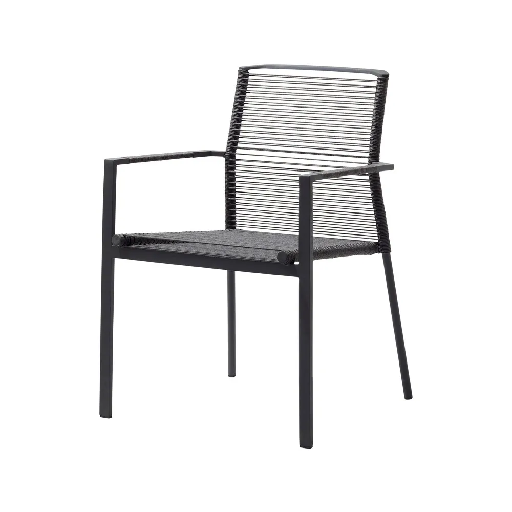 Edge πολυθρόνα με μπράτσα, Ανθρακί Cane-line