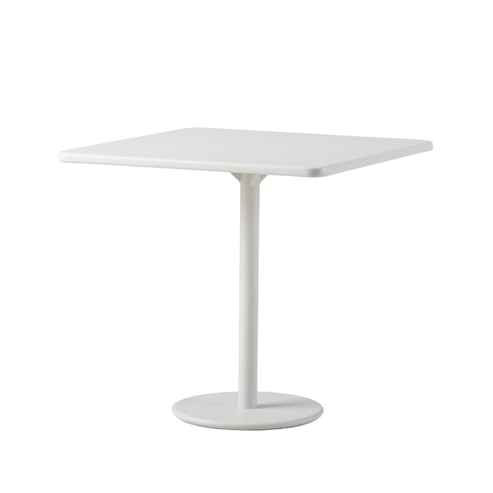 Τραπέζι Go café 75x75 εκ. - Λευκό-λευκό - Cane-line