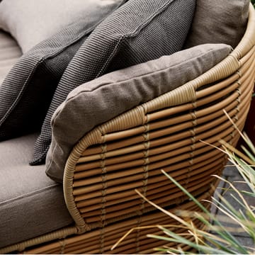 Καλάθι πολυθρόνα lounge - Φυσικό, συμπεριλαμβανομένων των χρωμάτων taupe μαξιλαριών - Cane-line