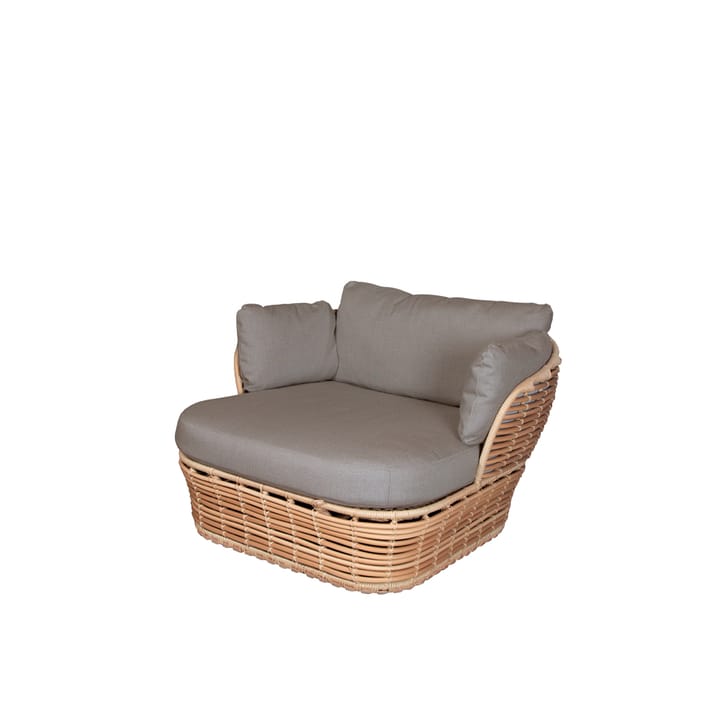 Καλάθι πολυ�θρόνα lounge - Φυσικό, συμπεριλαμβανομένων των χρωμάτων taupe μαξιλαριών - Cane-line