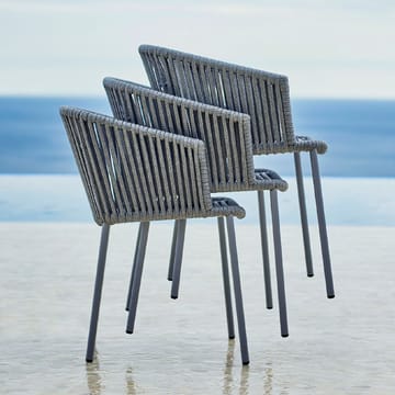 Στοιβαζόμενη καρέκλα Moments - γκρι - Cane-line