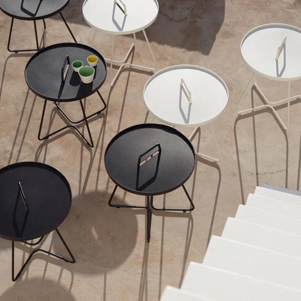 Τραπέζι On the move διαμέτρου 37 εκ., Μαύρο Cane-line