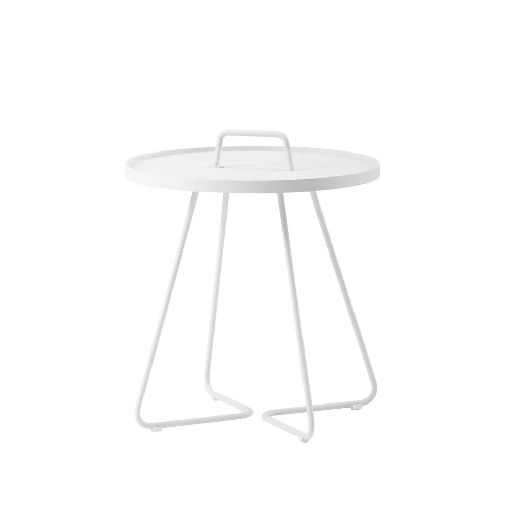 Τραπέζι 'On the move' Διάμετρος 44 εκ., Λευκό Cane-line