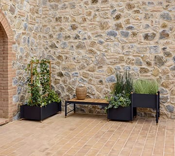 Sticks γλάστρα 57x103 cm - Lava grey - Cane-line