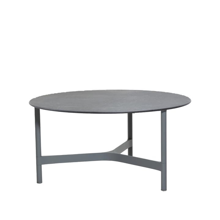 Twist τρ�απεζάκι σαλονιού μεγάλο Ø90 cm - Fossil μαύρο-ανοιχτό γκρι - Cane-line