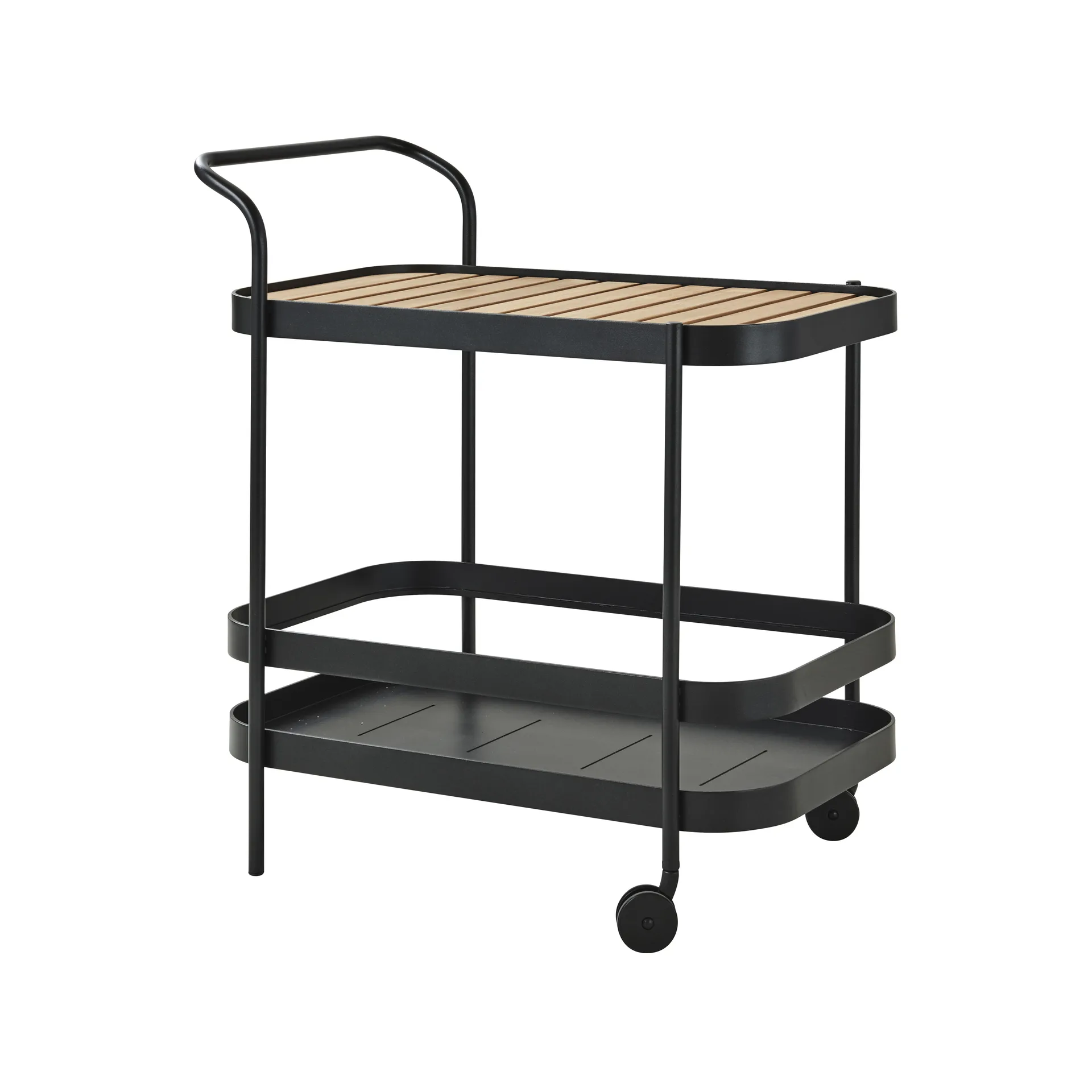 Τροχήλατο Σερβιριστήριο, Λάβα γκρι, περιλαμβάνει επιφάνεια τραπεζιού τικ Cane-line