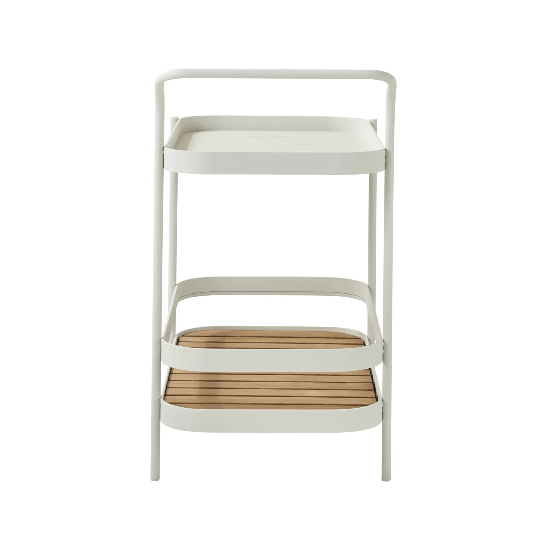 Τροχήλατο Σερβιριστήριο, Λευκό, περιλαμβάνει επιφάνεια τραπεζιού από τικ Cane-line