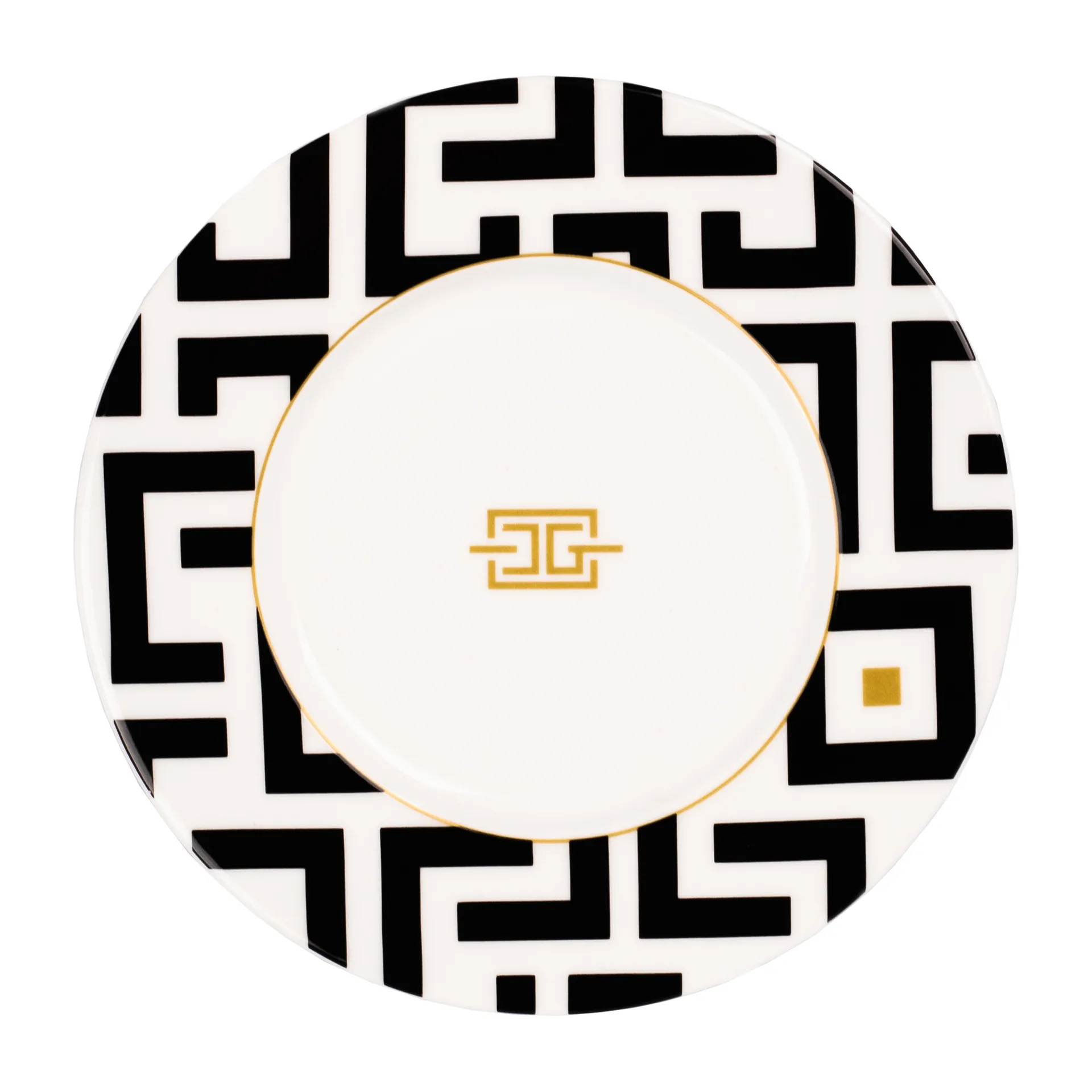 DECO πιάτο Ø22.5 cm, Λευκό-μαύρο Carolina Gynning